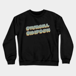 Sturgill Simpson Retro Typography Faded Style Crewneck Sweatshirt